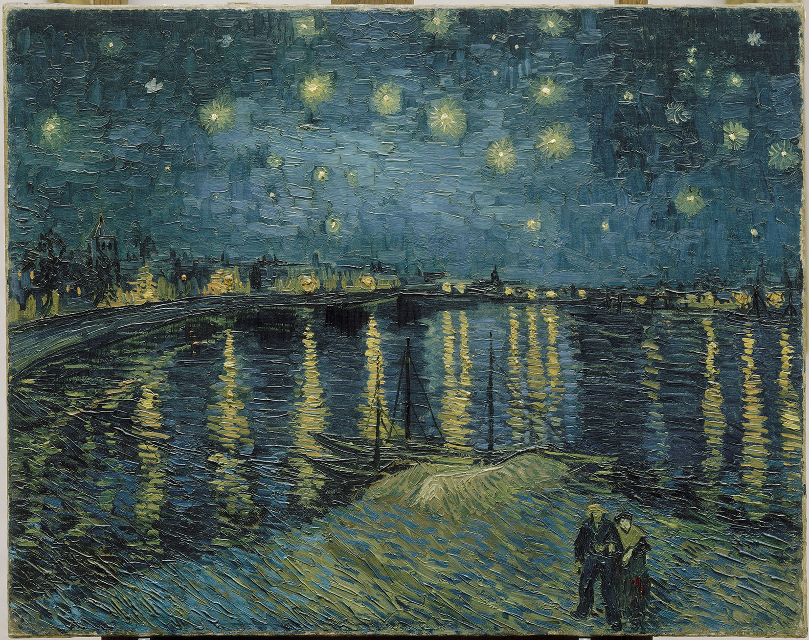 Vincent van Gogh, La Nuit étoilée, Arles, 1888 (détail) | Donation sous réserve d’usufruit M. et Mme Robert Kahn-Sriber, en souvenir de M. et Mme Fernand Moch, 1975 | © RMN-Grand Palais (musée d’Orsay) / Adrien Didierjean